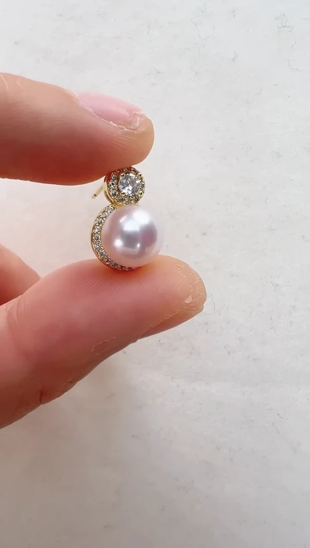 【闪购商品】淡水珍珠耳饰合金王菲