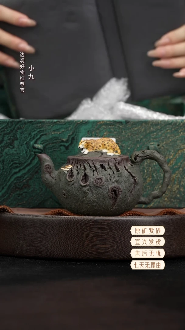 九DG36善有豹-刘丽琴紫泥（粉绿）310