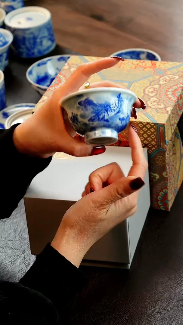 【闪购商品】青山赋鱼主人杯陶瓷