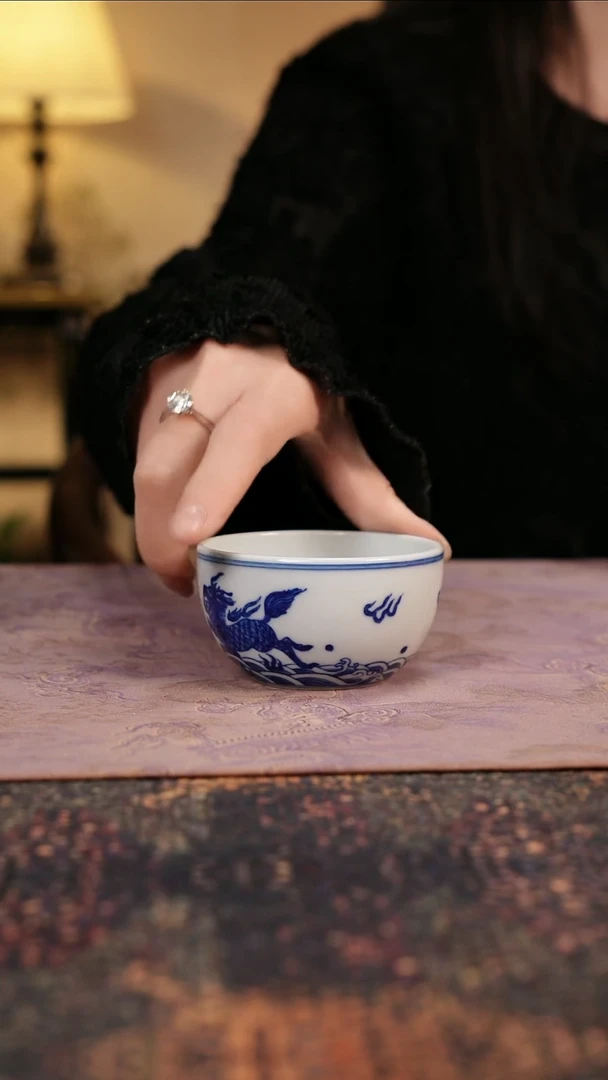 杯景德镇陶瓷杯碗柴烧多人