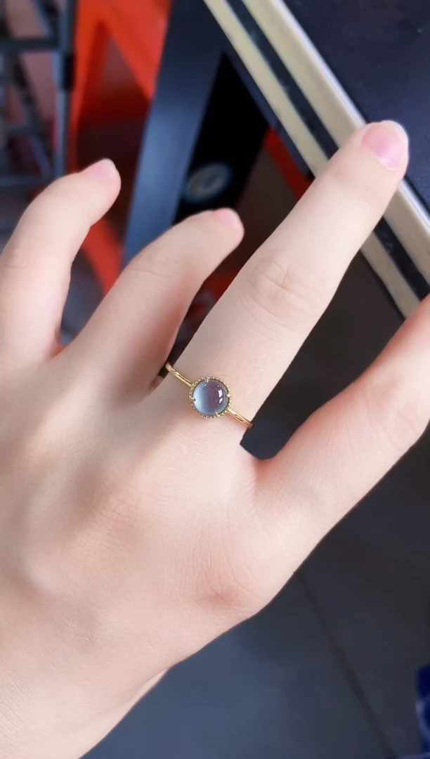 翡翠戒指银S925镶嵌12