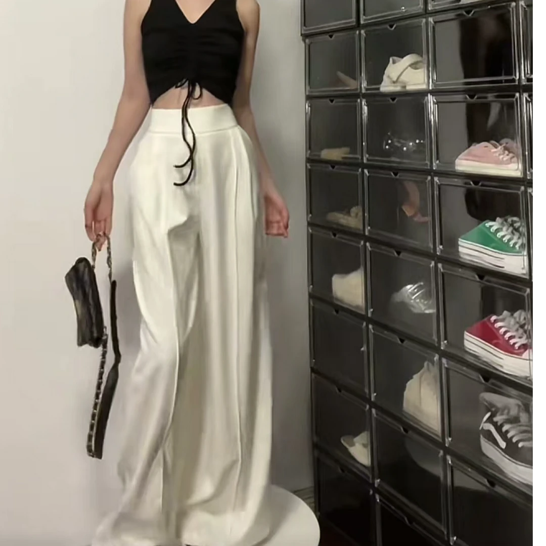 高腰百搭透气休闲裤女装