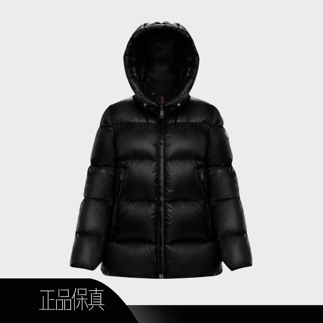 99新 MONCLER 15343蒙口/盟可睐/黑羽绒服Seritte/0码/胸围98