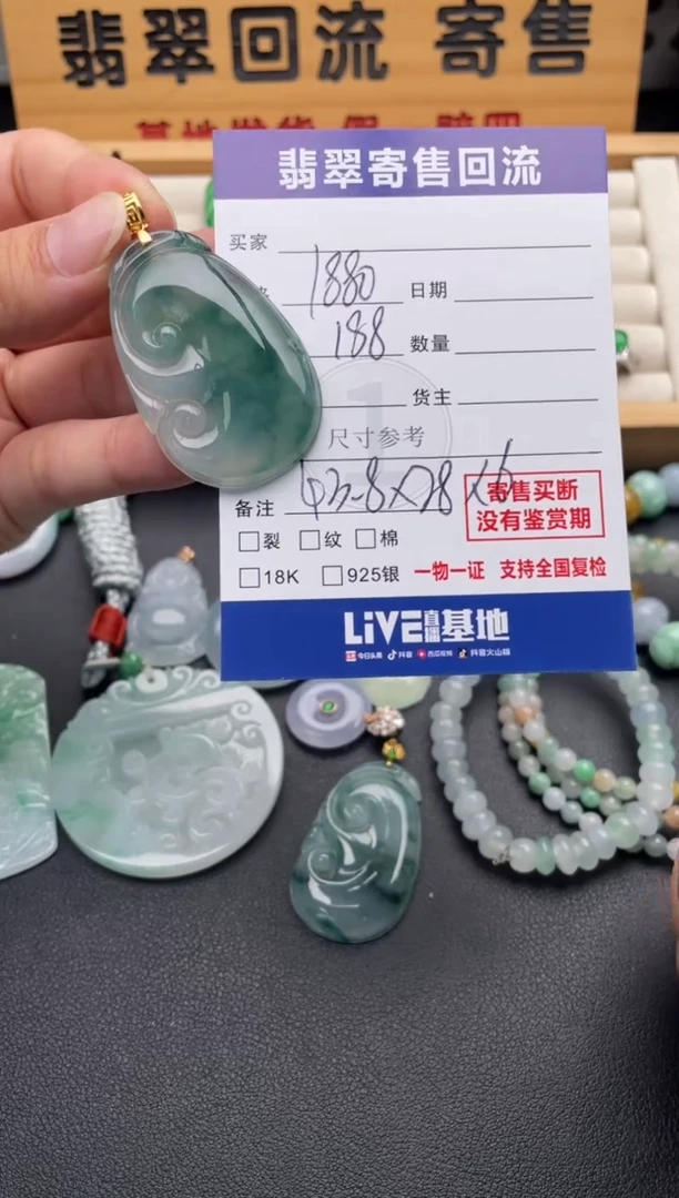 颈饰未镶嵌翡翠10147087