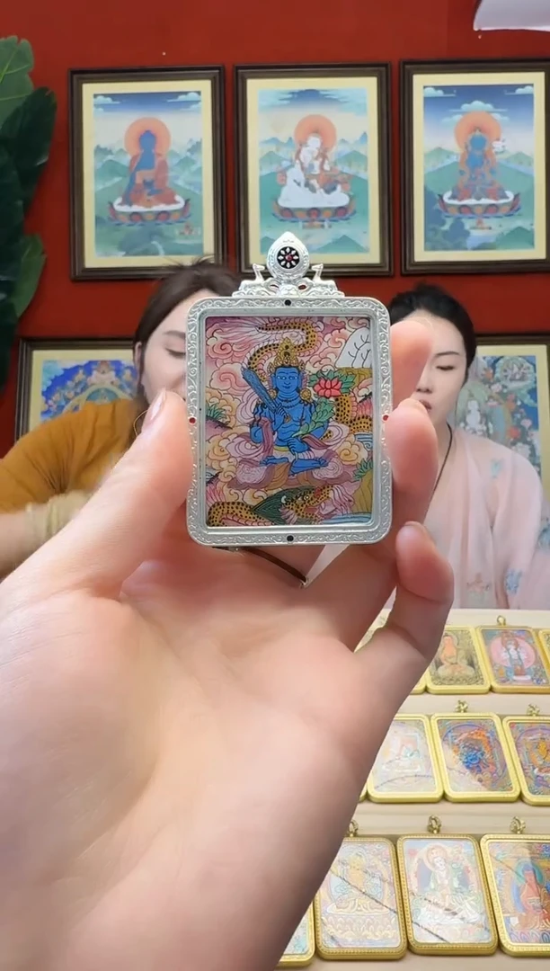 吊坠虚老师-热贡纯手绘