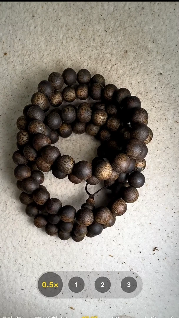 沉香手串三**划8mm奇楠沉水浮多圈手串65