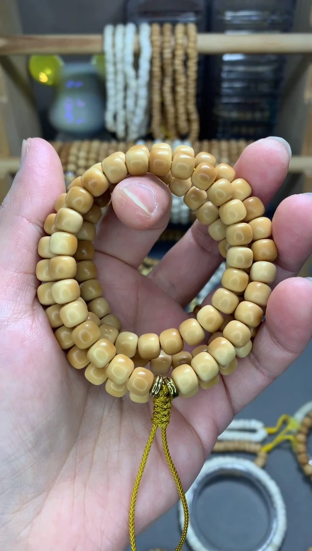 【闪购商品】白玉菩提吊坠白玉菩提老料87老型脖挂 112颗籽