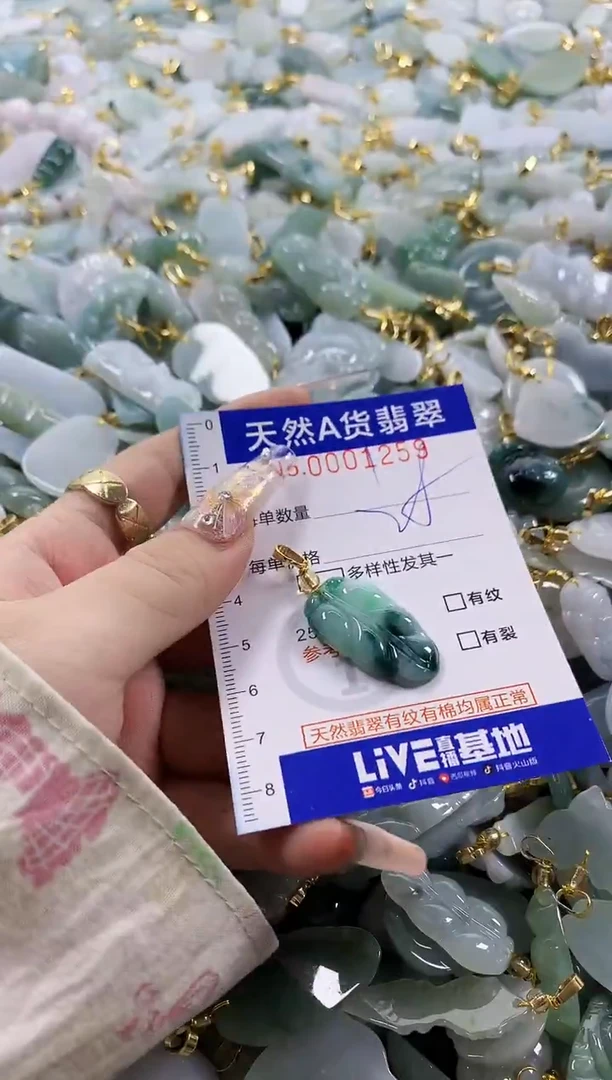 颈饰未镶嵌翡翠天然A货翡翠