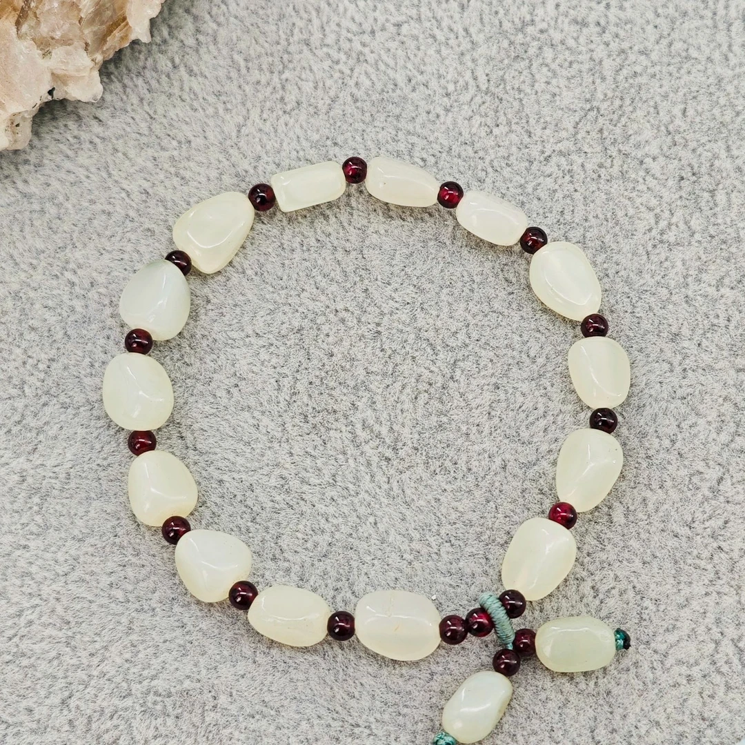 春节特惠 和田玉随型手串6*11mm/HG-HTYSC-7