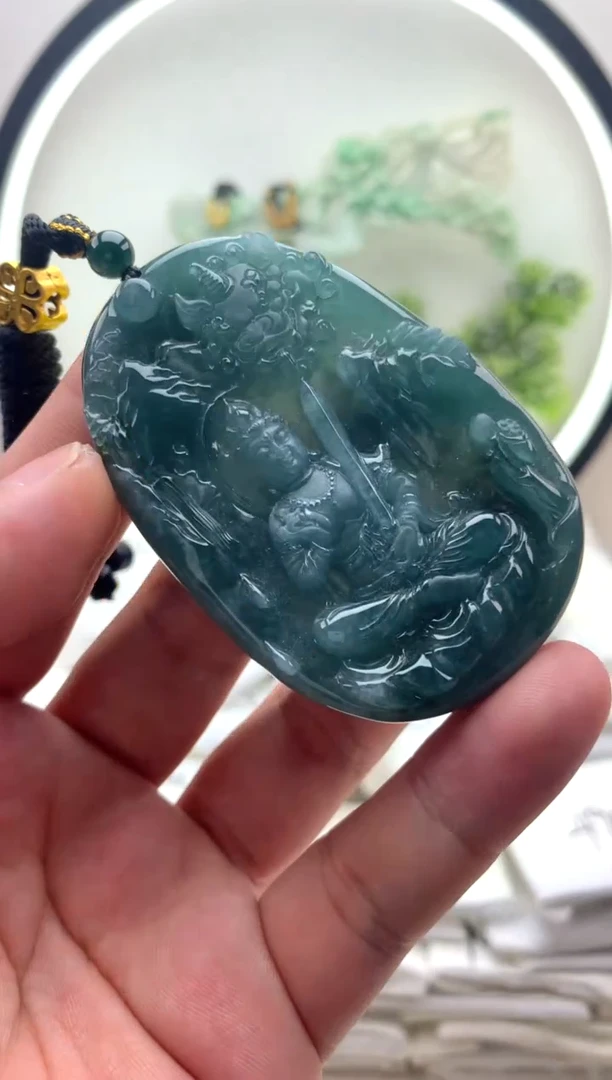 颈饰未镶嵌翡翠文殊
