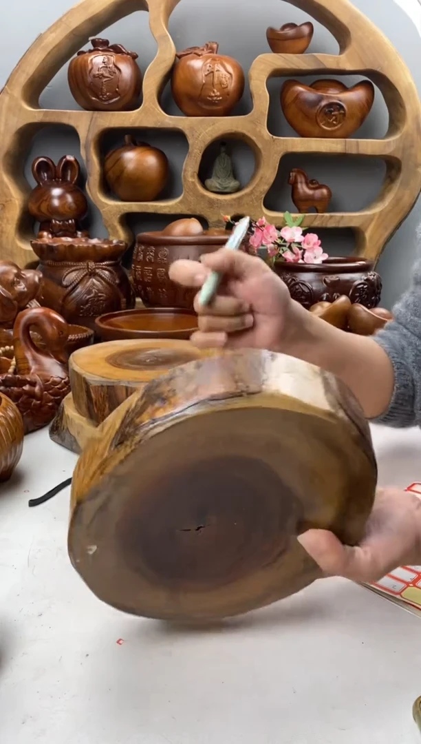 香樟木A2微瑕木墩墩/尺寸21*18*6