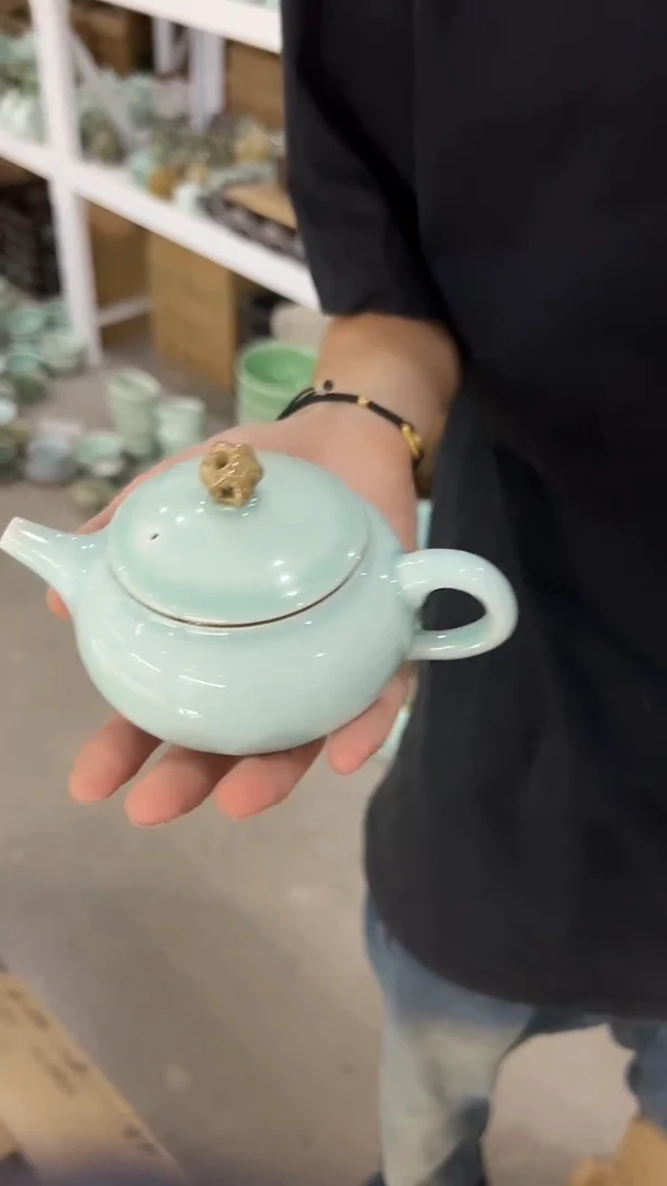 龙泉云间青瓷小米茶器