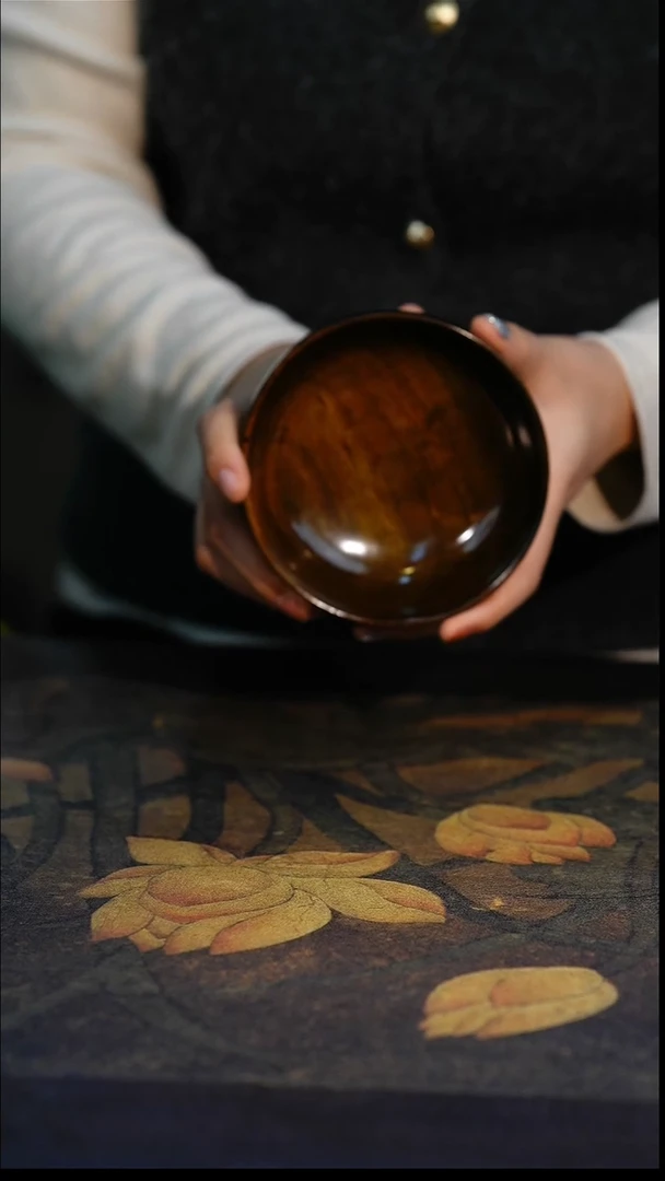 金丝楠碗水波纹【17】