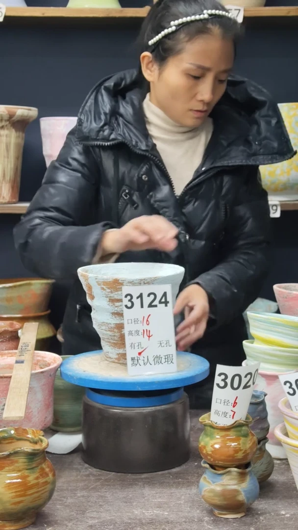 景德镇花盆默认微瑕3124