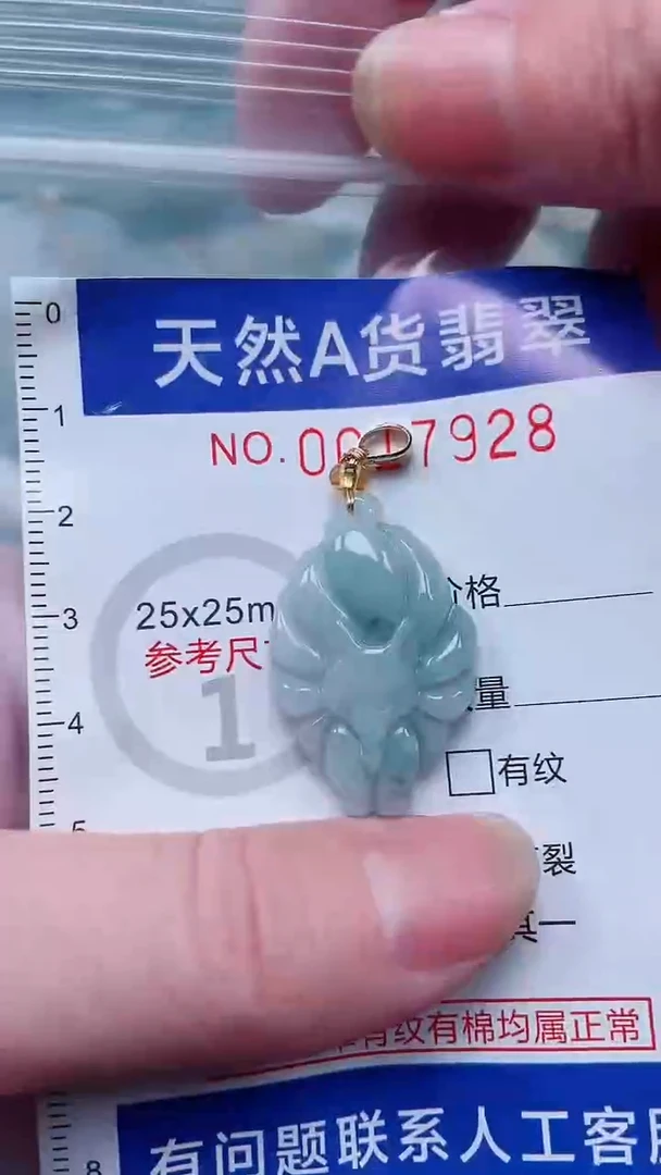 翡翠未镶嵌吊坠(不含链)1