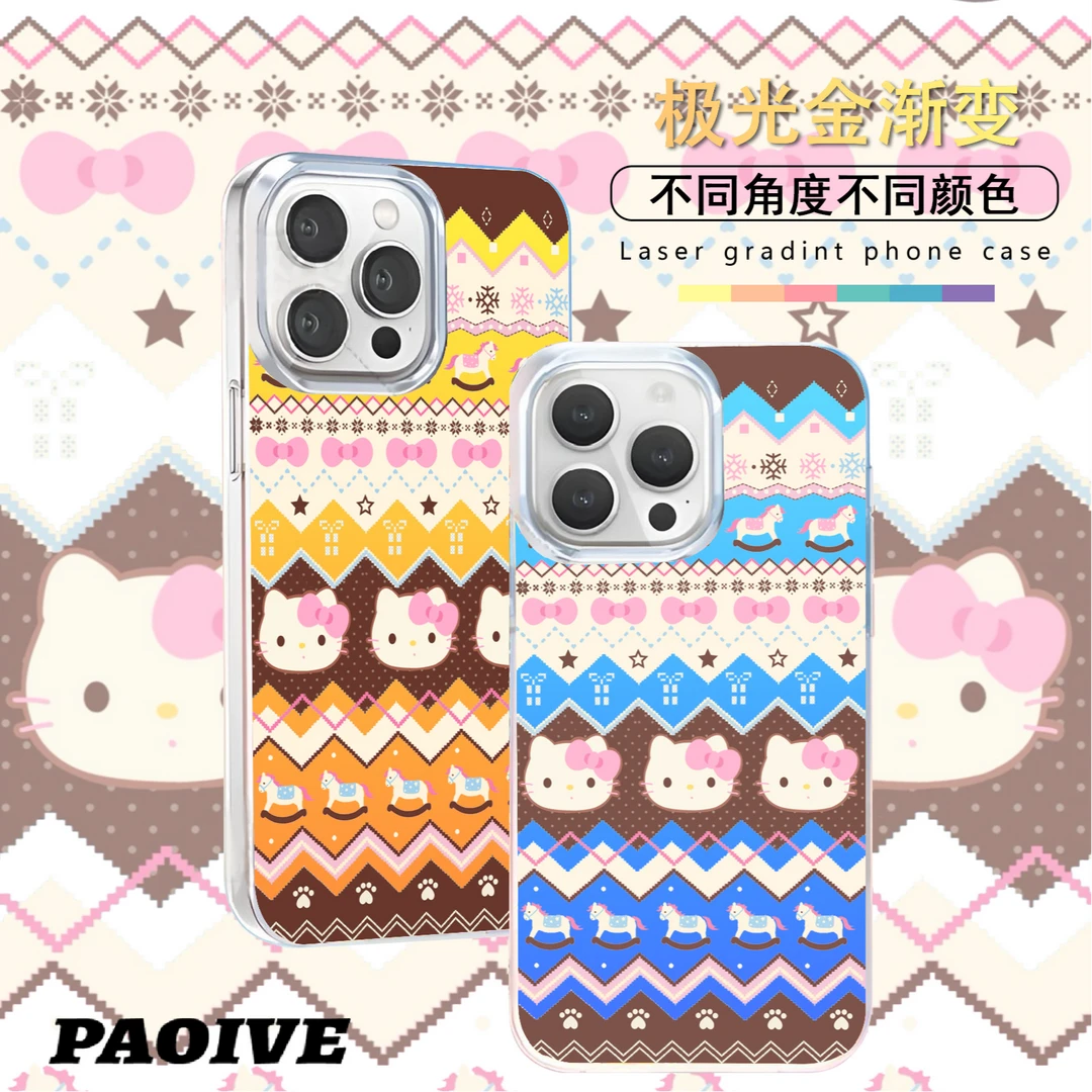 kt猫适用苹果华为vivo一加iPhone小米极光金手机壳