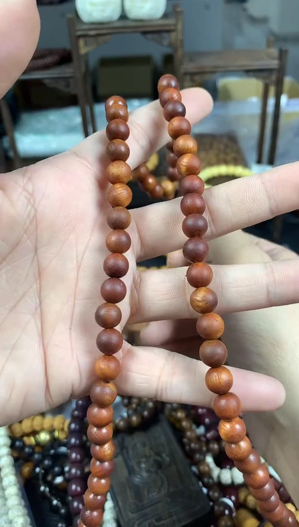 【闪购商品】非洲檀香无事牌血龙木108多圈手串