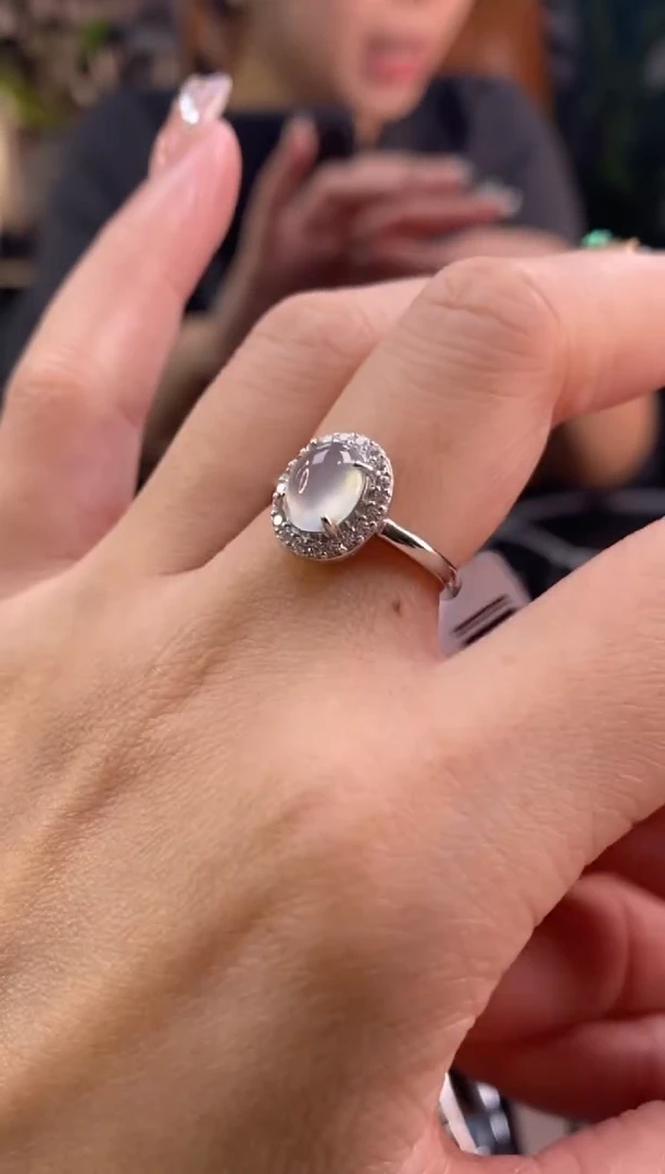 颈饰银S925镶嵌翡翠净货17154