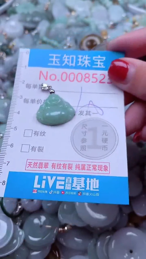 吊坠(不含链)未镶嵌翡翠8523