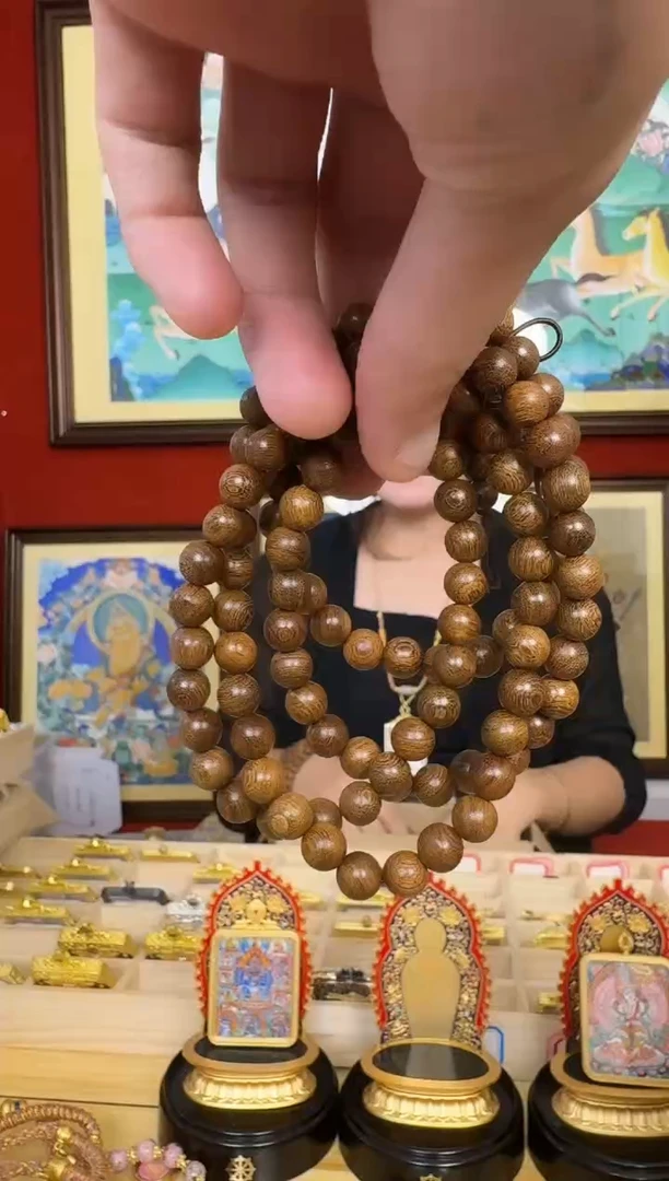 吊坠佛珠-热贡纯手绘周毛