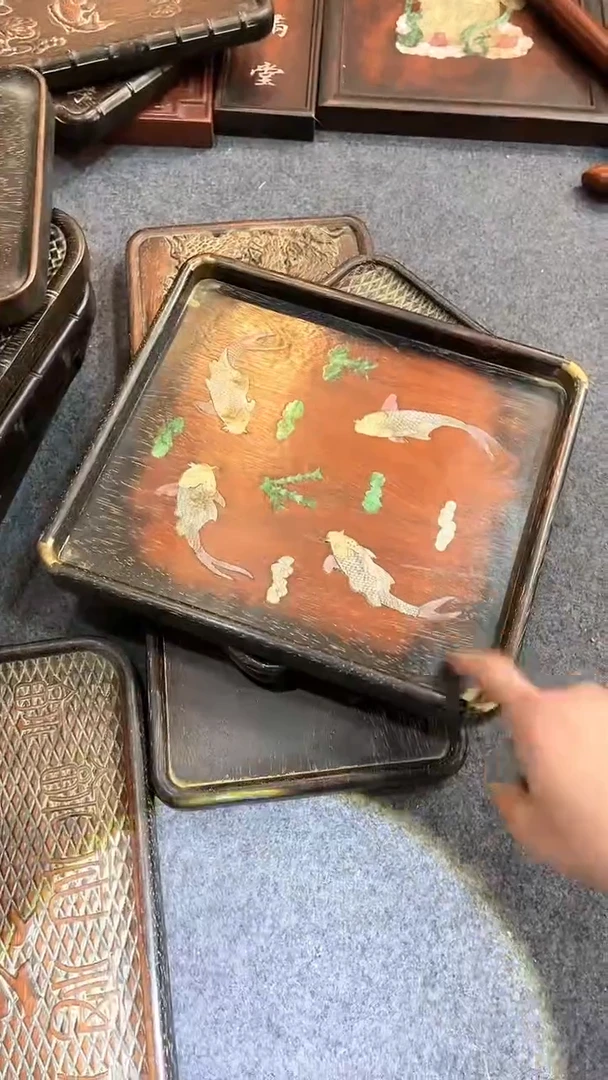 【闪购商品】非洲紫檀（红花梨）赏盘