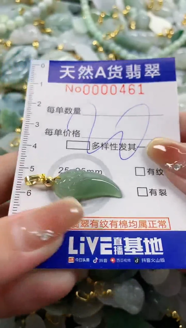 颈饰未镶嵌翡翠天然A货翡翠