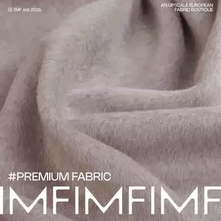 22%骆马绒78%羊毛面料沙土棕有道顺布料 幅宽150CM 670G/M