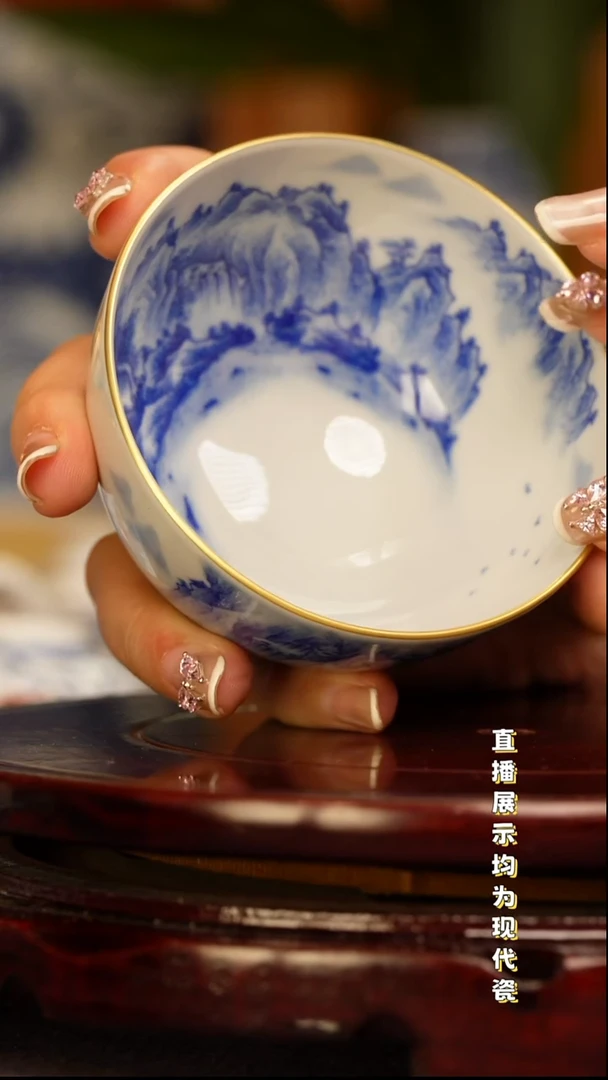 景德镇手工手绘陶瓷杯