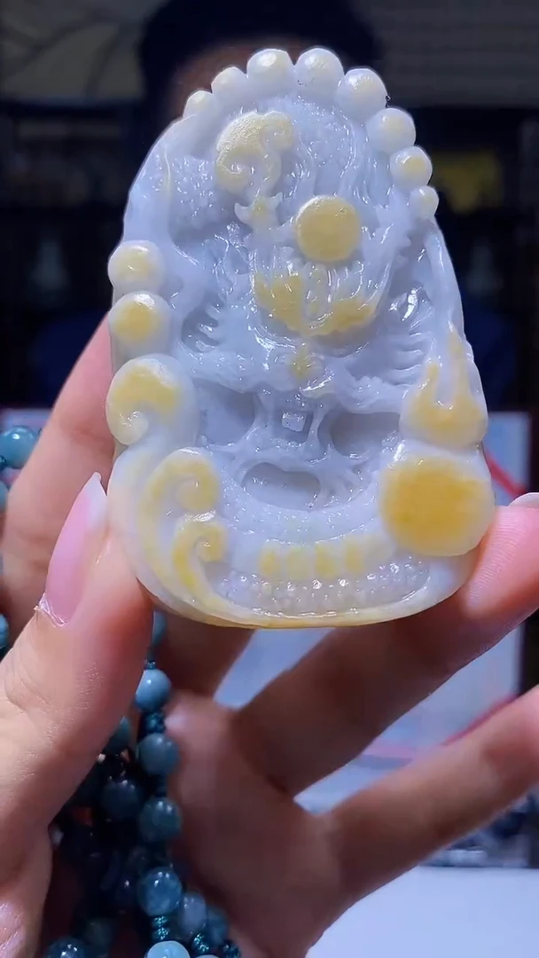 未镶嵌定制翡翠KK翡翠毛货吊坠-15