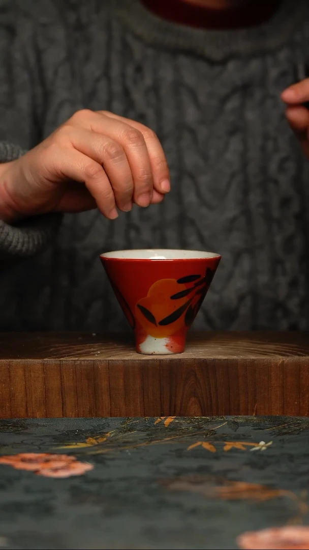 瓷片釉下彩手工手绘同款陶器