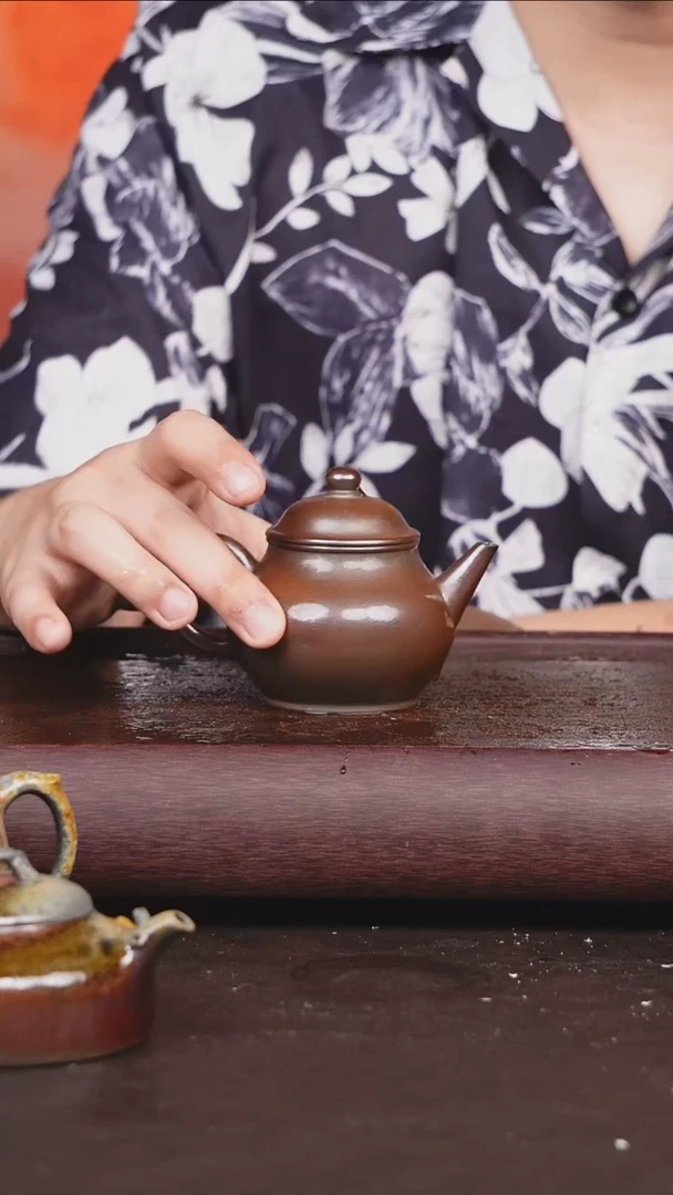 茶壶紫砂柴烧 芭乐水平