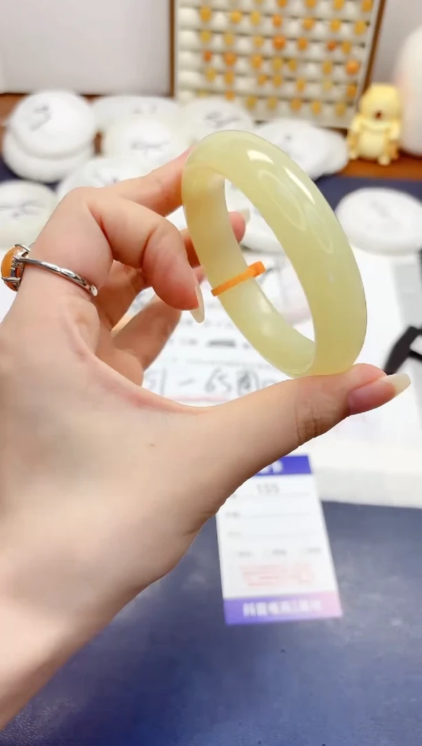 石英质玉手镯未镶嵌155-晴水-圈口59