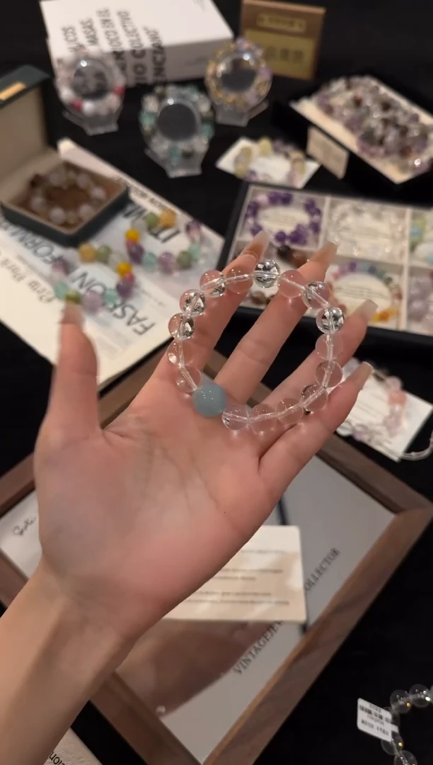 未镶嵌手链水晶白水晶x3296