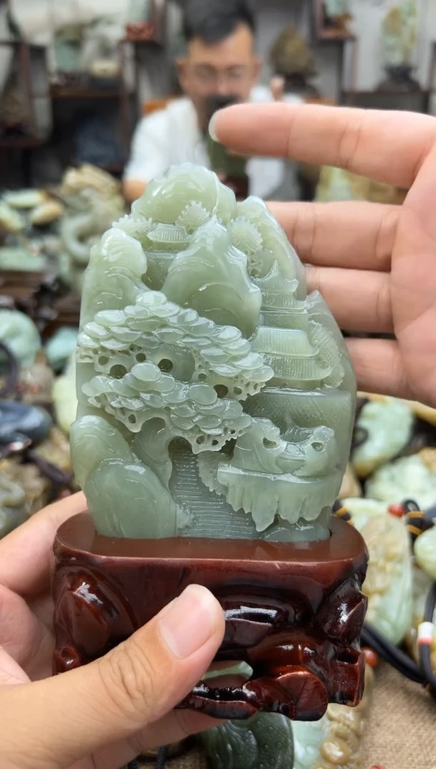 和田玉未镶嵌摆件1