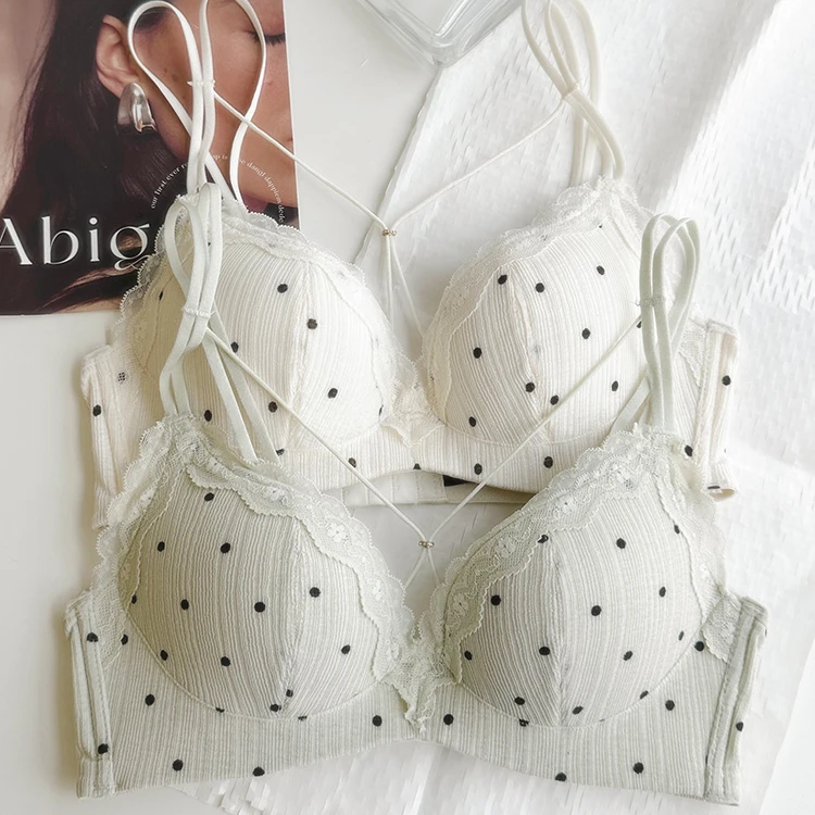 维多利亚小胸聚拢内衣女显大无钢圈防下垂夏美背细肩带文胸罩套装