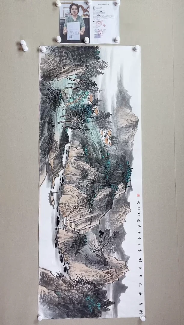 【闪购商品】国画180*68 何国进何国进何国进何国进