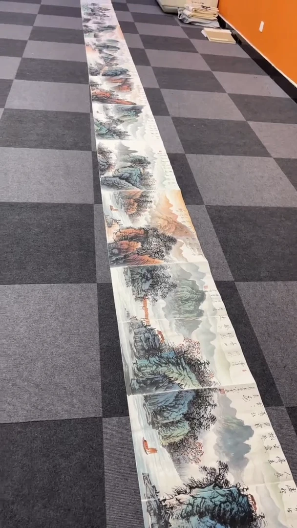 国画HCX-国画-（8.5米）01山水册页C0102