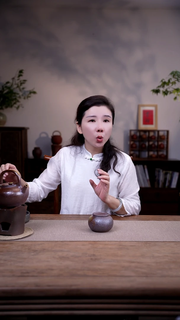 茶壶紫砂柴烧平盖茶叶罐