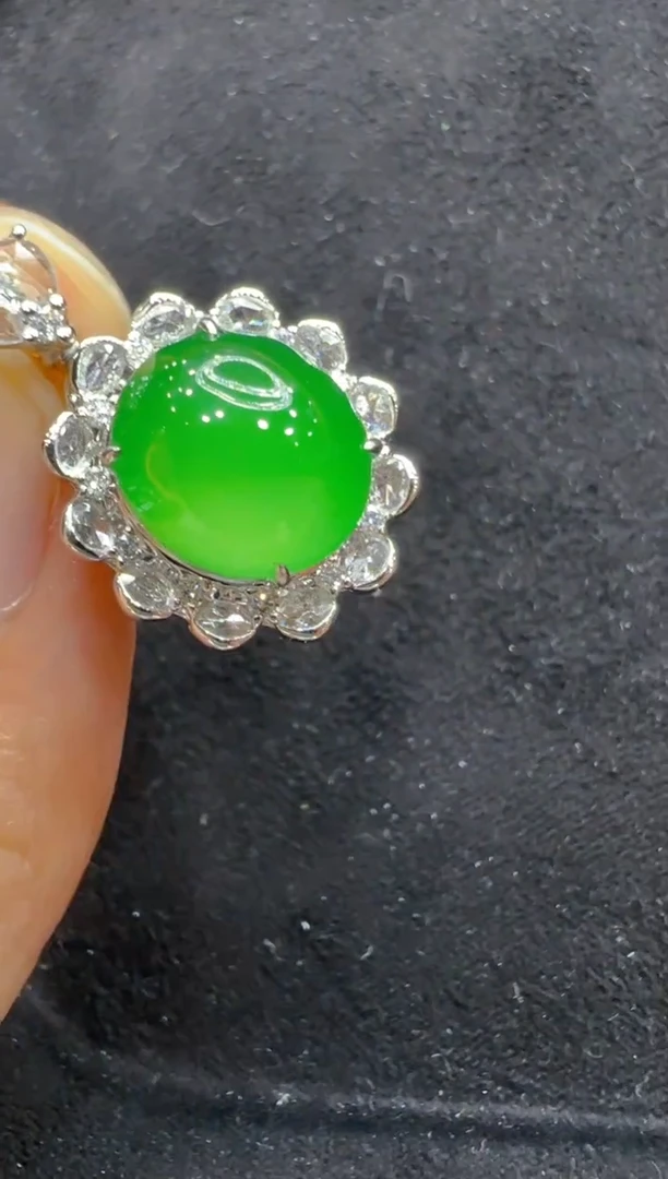 吊坠(不含链)18K金镶嵌翡翠多样性团购发一件