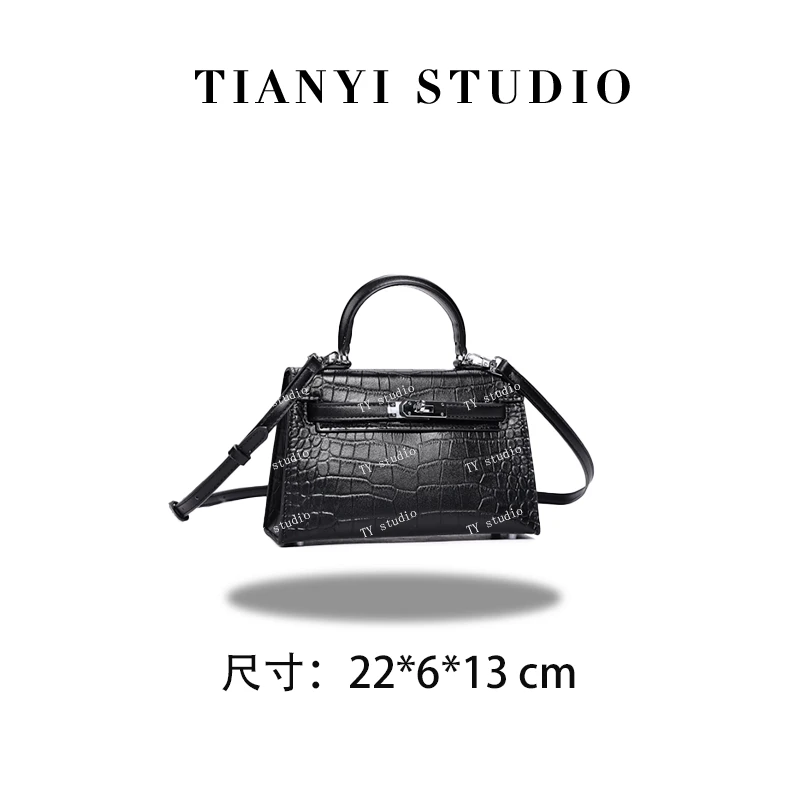 【TY】QYX-8822-黑色 轻奢高级韩版单肩潮流时尚简约女包