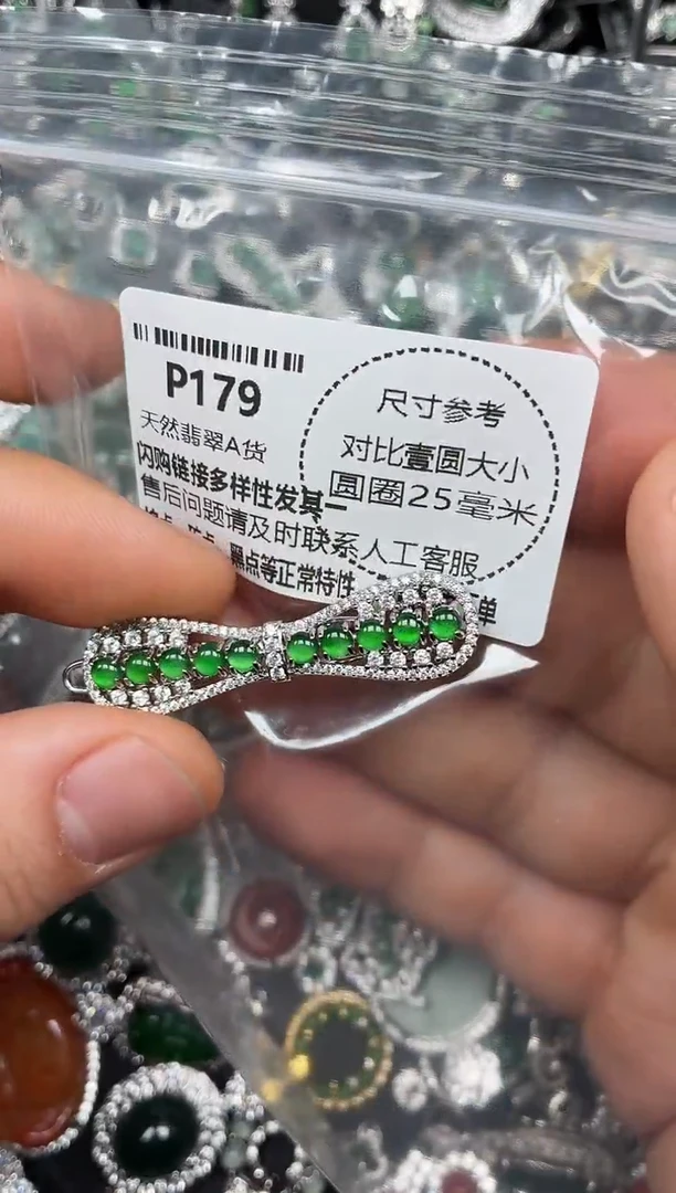 颈饰未镶嵌翡翠P179发夹