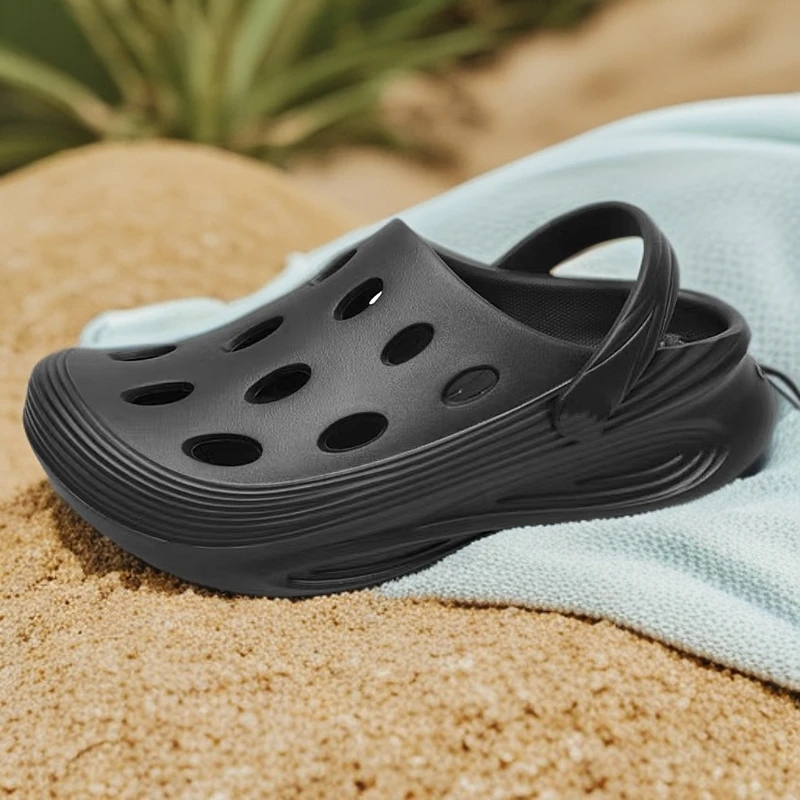 男款夏季防滑户外沙滩洞洞鞋0324