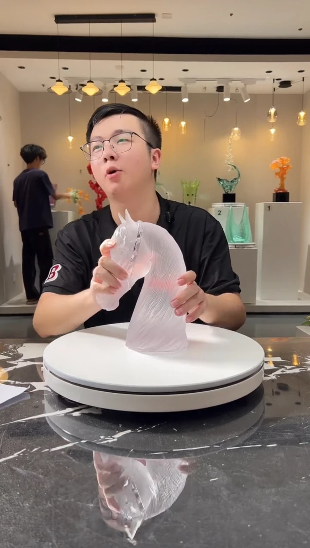 摆件巴比特美学-白色中东马首