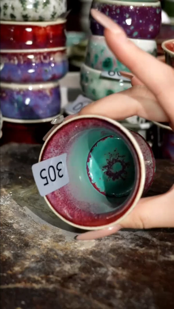 摆件精品窑变钧瓷茶器