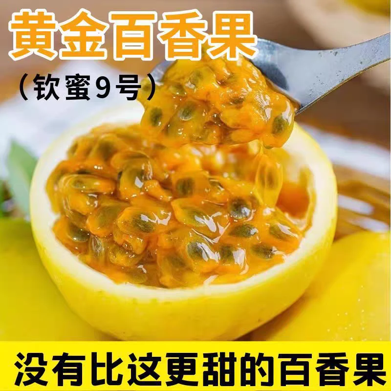 正宗钦蜜9号百香果新鲜现摘香甜多汁当季水果