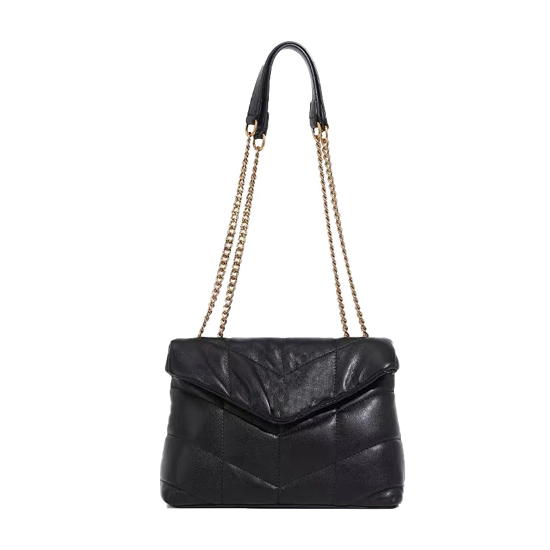 2025新款时尚斜跨单肩大容量手拿云朵包7225黑色