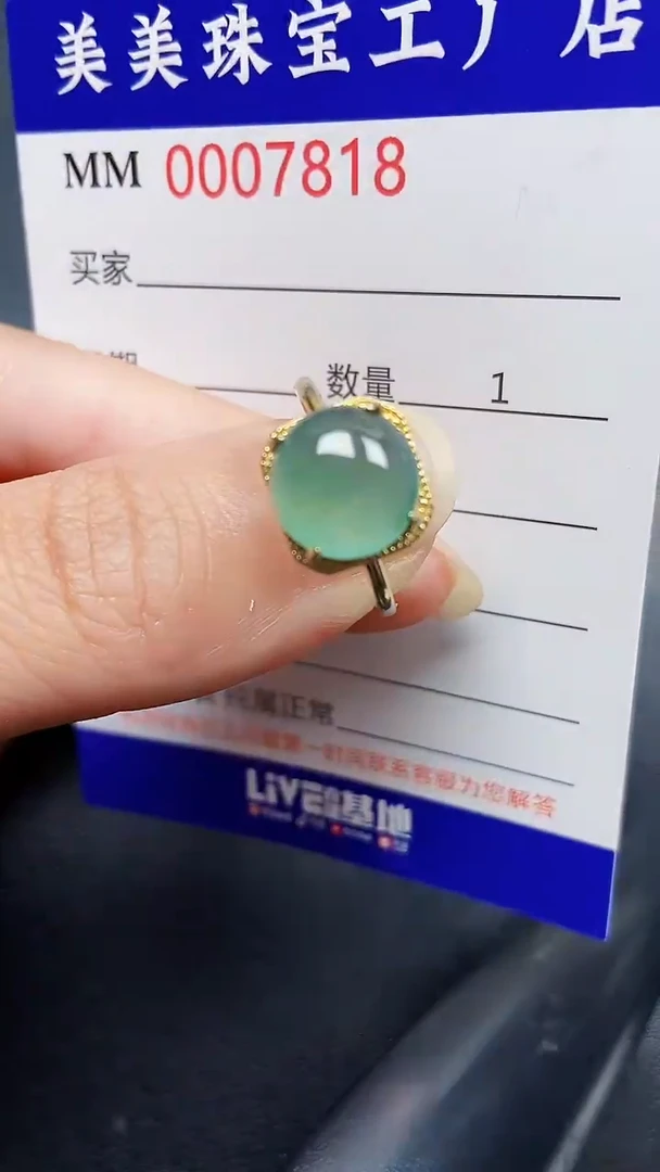 翡翠银S925镶嵌颈饰7818