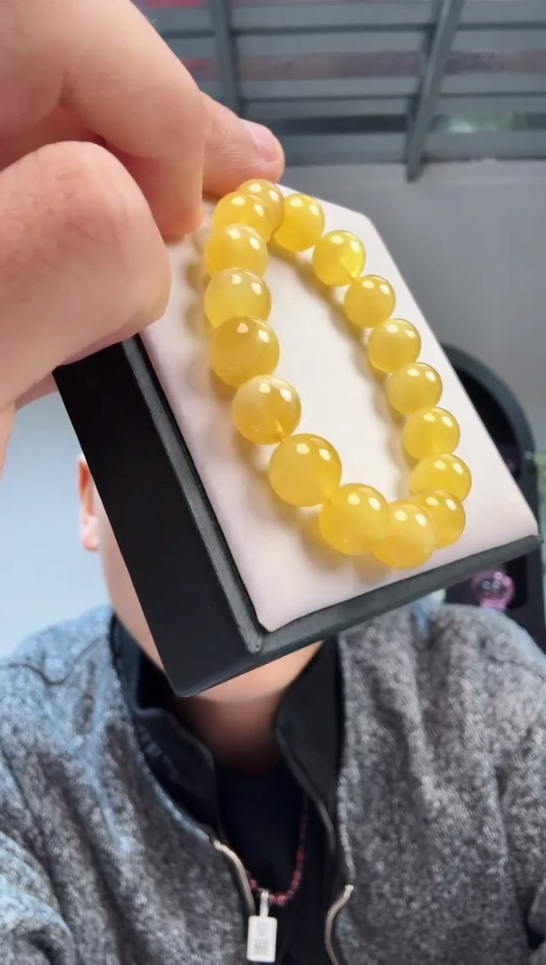 手链蜜蜡未镶嵌晶8893 约10mm