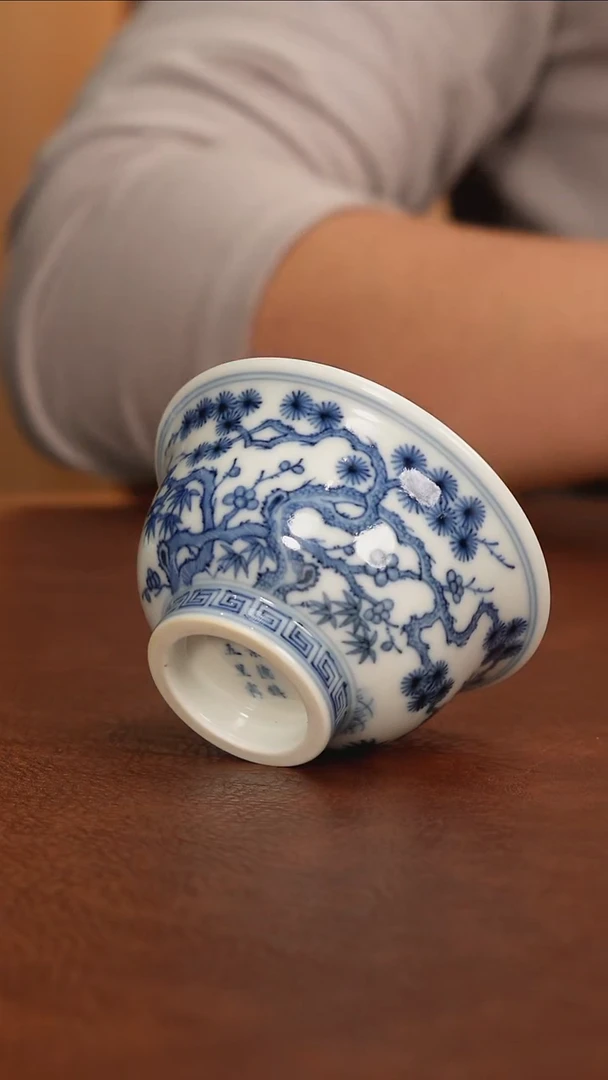 景德镇瓷器，青花瓷手绘茶具~