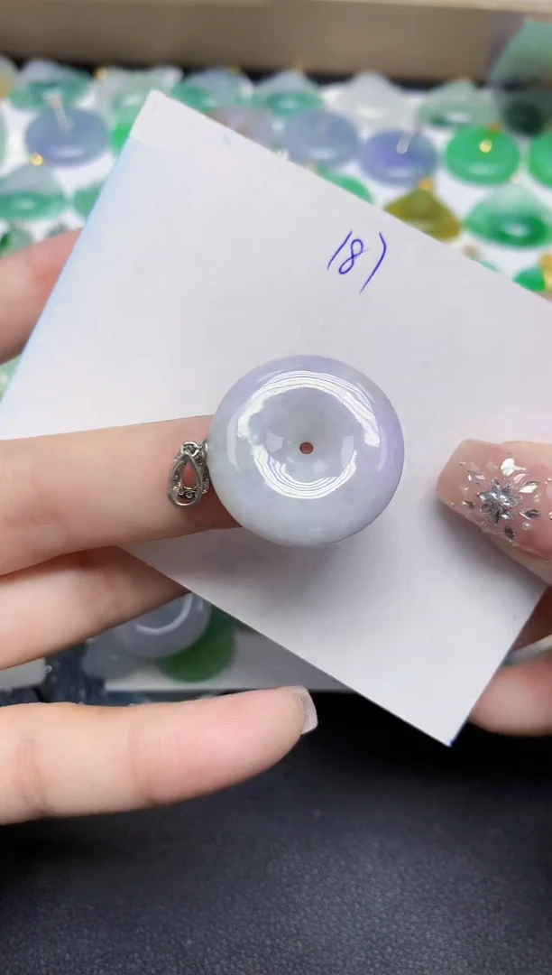 颈饰未镶嵌翡翠天然缅甸翡翠A货翡翠百元以上9元证书费自理